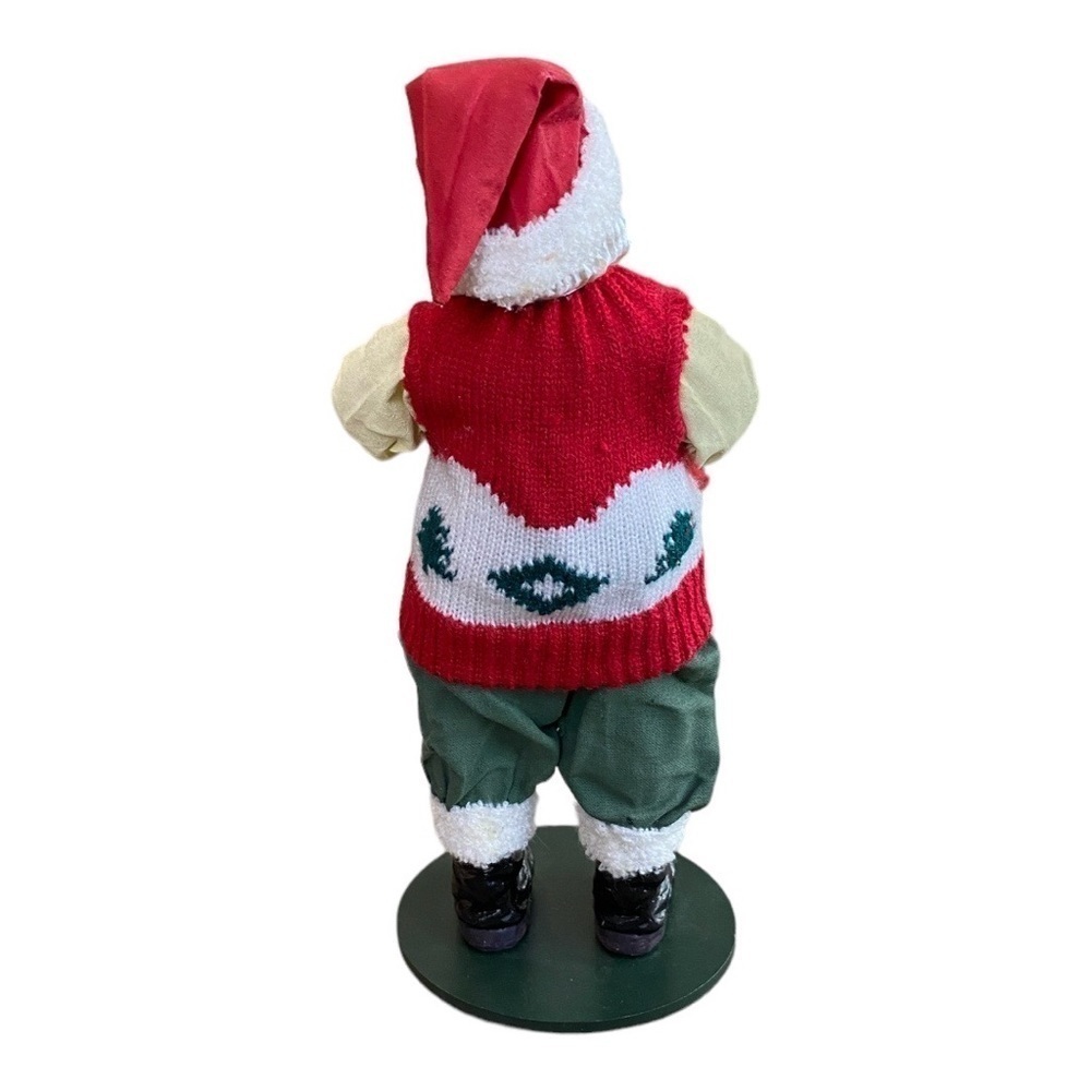 Vintage Christmas Decorations Santa Claus With Fishing Pole - Picture 4 of 6